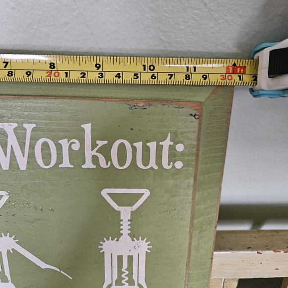 Green 'Weekend Workout' Decorative Sign - Picture 5 of 5